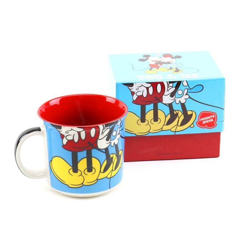 Caneca de Cerâmica Decorativa Mickey & Minnie