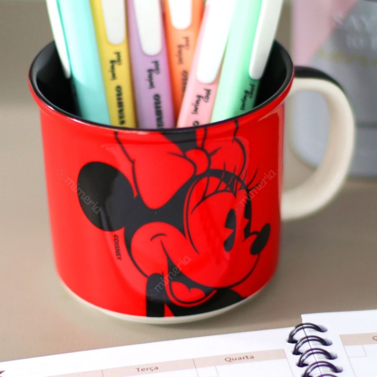 Caneca de Cerâmica Decorativa Minnie Clássico