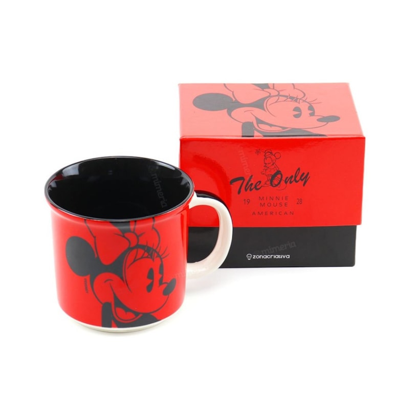 Caneca de Cerâmica Decorativa Minnie Clássico