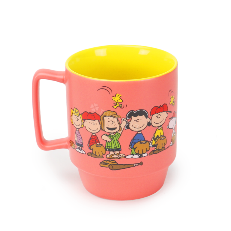 Caneca de Cerâmica Snoopy Friends e Good Time 400 ml