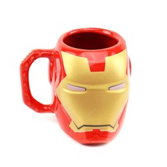 Caneca de Porcelana Decorativa 3D Iron Man