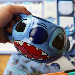 Caneca de Porcelana Decorativa 3D Stitch