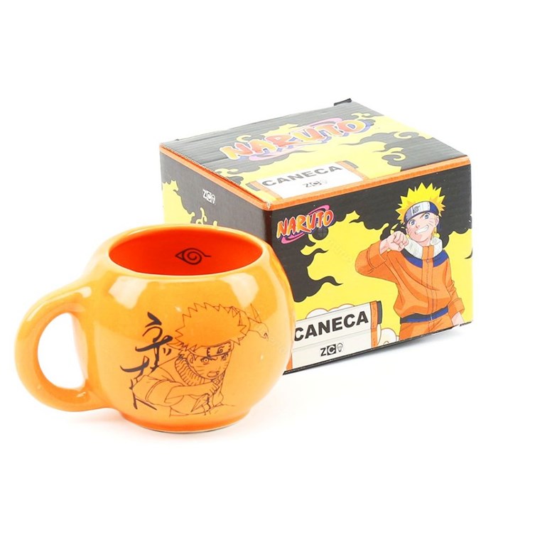 Caneca de Porcelana Decorativa Naruto