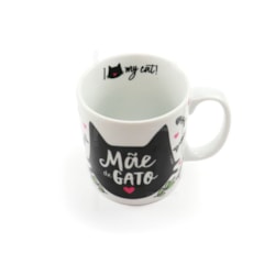 Caneca de Porcelana Mãe de Gato