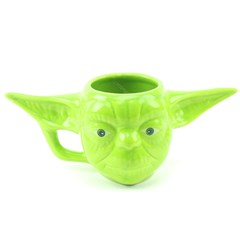 Caneca Decorativa de Porcelana 3D Star Wars Yoda