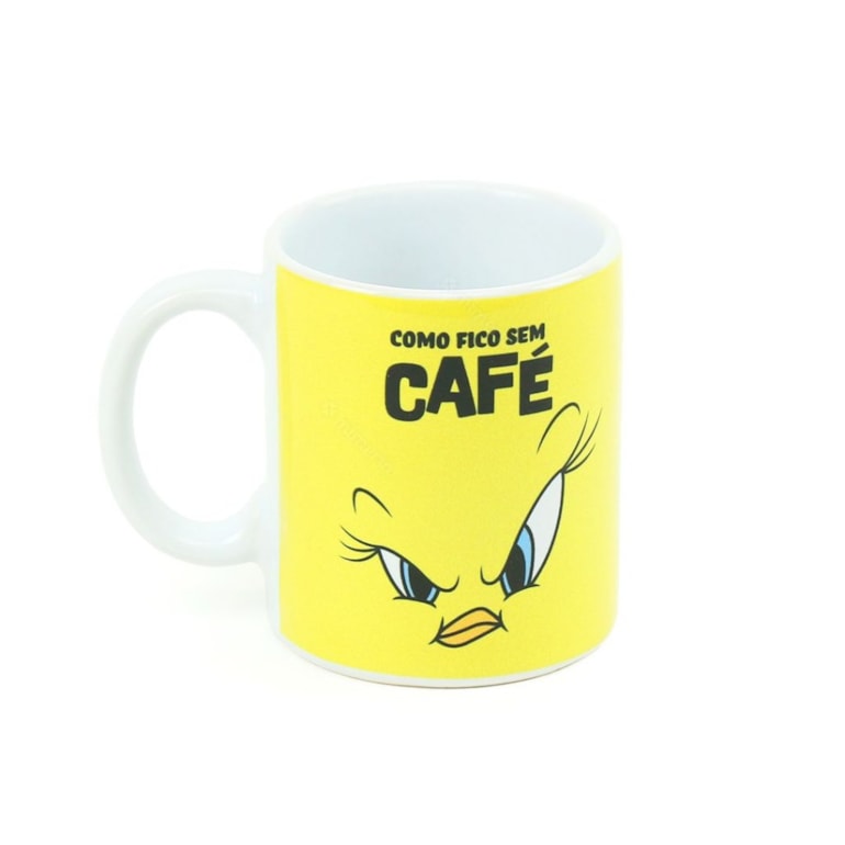 Caneca Looney Tunes Piu Piu Zangado Como Fico Sem Café