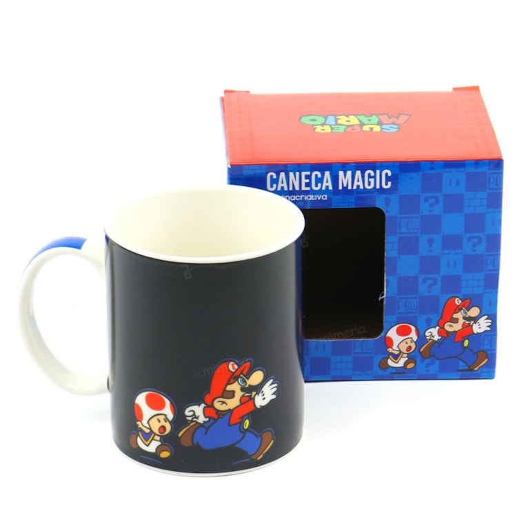 Caneca Mágica Super Mario e Bowser