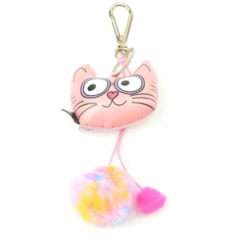 Chaveiro Almofada Miau Gato Rosa