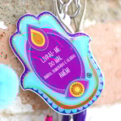 Chaveiro Hamsa Colorido