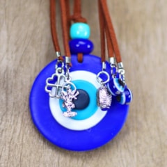 Chaveiro Tag Olho Grego Azul