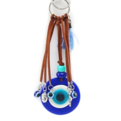 Chaveiro Tag Olho Grego Azul