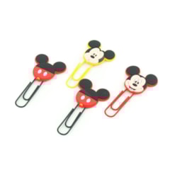 Clipes de Papel Mickey Mouse 50 mm com 4 Unidades
