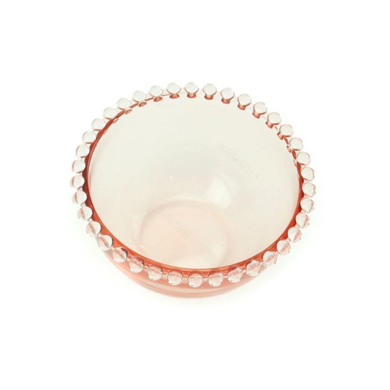 Conjunto de 4 Bowls Cristal de Chumbo Pearl Rosa Grandes