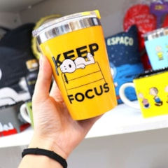 Copo Viagem Snap Snoopy Keep Focus 300 ml
