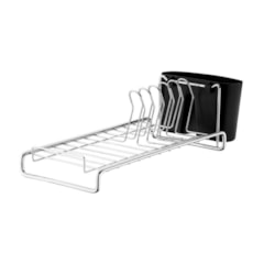 Escorredor de Louças Compacto Originale com Porta Talher Preto