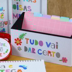 Fichário de Mesa Frases Coloridas