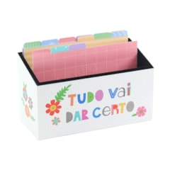 Fichário de Mesa Frases Coloridas