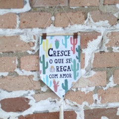 Flâmula Decorativa Média Cactos Colors Bege