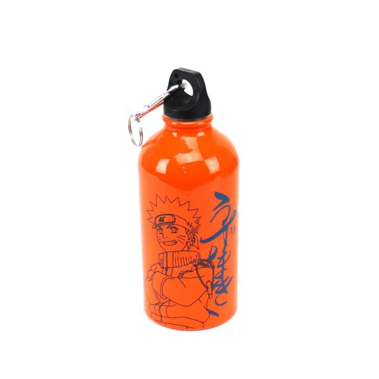 Garrafa de Alumínio com Mosquetão Naruto Uzumaki 500 ml