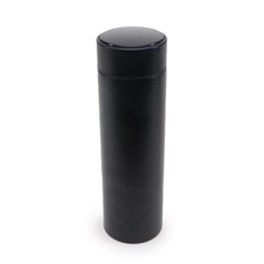 Garrafa Térmica de Inox com Infusor e Termômetro Digital Preta 480 ml