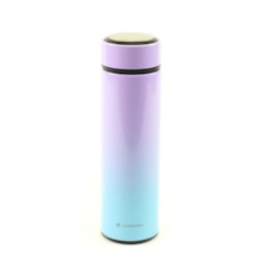 Garrafa Térmica de Inox com Infusor Tie Dye Lilás e Azul 500 ml