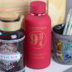 Garrafa Térmica Emborrachada Harry Potter Plataforma 9 3/4 400 ml