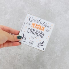 Imã Porta Copos Gratidão