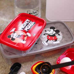 Kit 2 Potes Retangulares Mickey Mouse