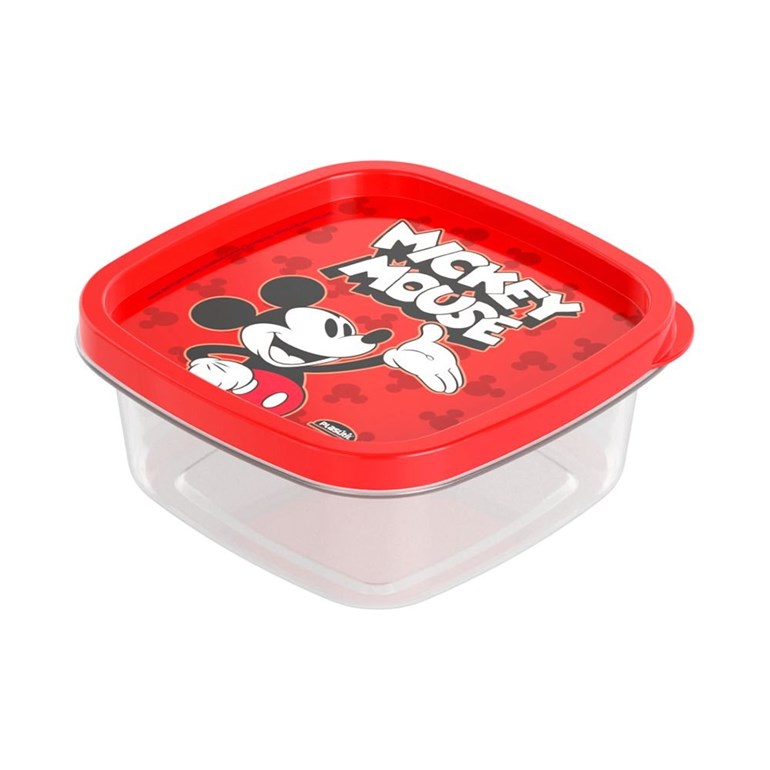 Kit 3 Potes Quadrados Mickey Mouse