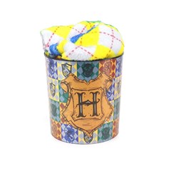Kit Balde de Pipoca e Manta Harry Potter Casas de Hogwarts