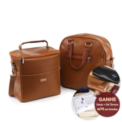 Kit Bolsa Madá Grande + Térmica Move Grande Caramelo