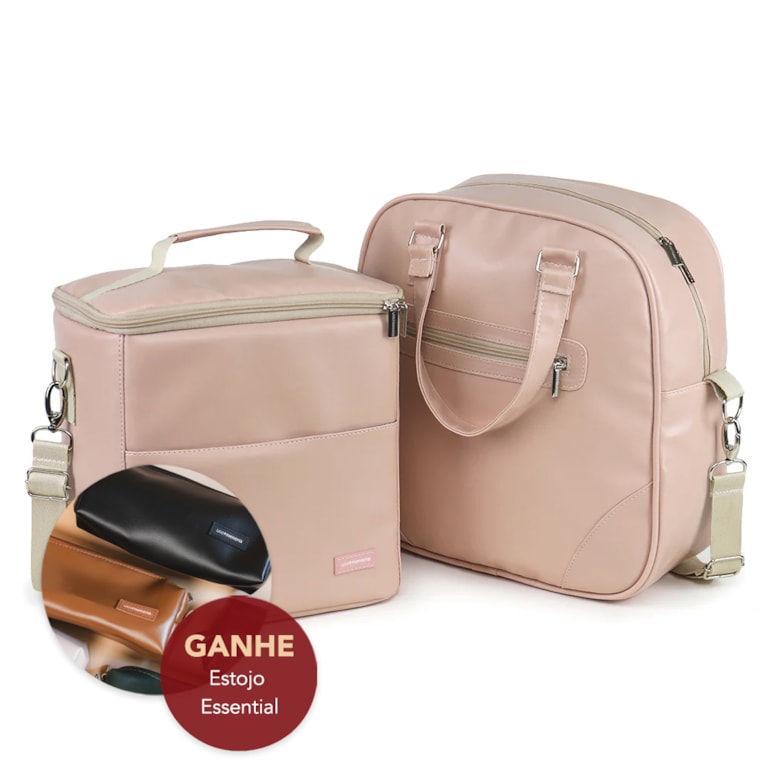 Kit Bolsa Madá Grande + Térmica Move Grande Nude