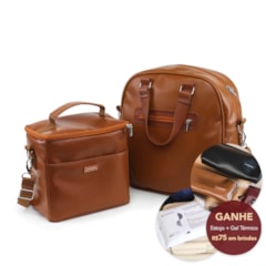 Kit Bolsa Madá Grande + Térmica Move Média Caramelo