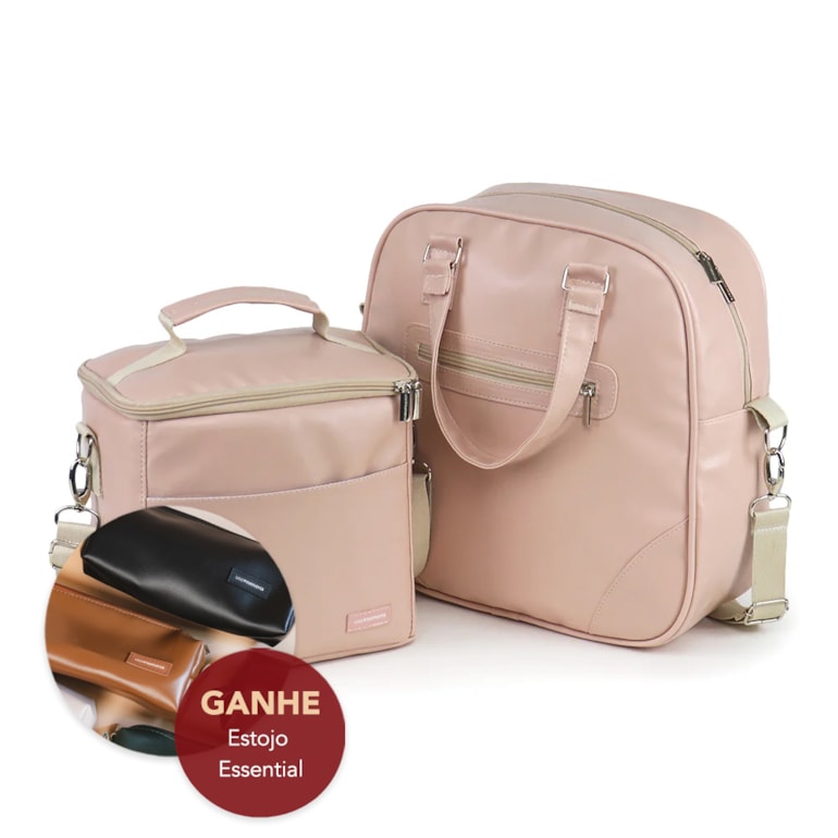 Kit Bolsa Madá Grande + Térmica Move Média Nude