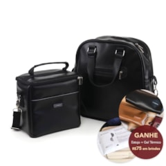 Kit Bolsa Madá Grande + Térmica Move Média Preta