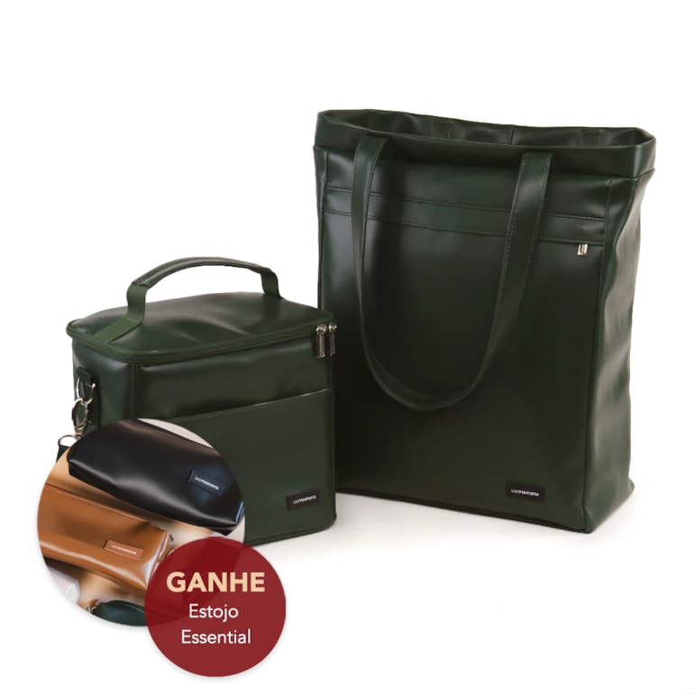Kit Bolsa Sacola Pro + Térmica Move Média Verde Oliva