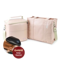Kit Bolsa Tote Midi com Alça + Térmica Move Grande Nude