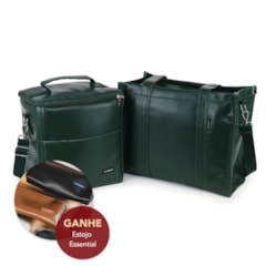 Kit Bolsa Tote Midi com Alça + Térmica Move Grande Verde Oliva