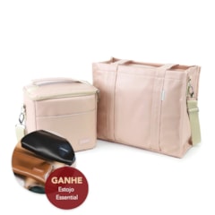 Kit Bolsa Tote Midi com Alça + Térmica Move Média Nude