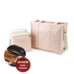 Kit Bolsa Tote Midi com Alça + Térmica Move Mini Nude