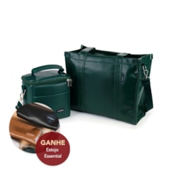 Kit Bolsa Tote Midi com Alça + Térmica Move Mini Verde Oliva