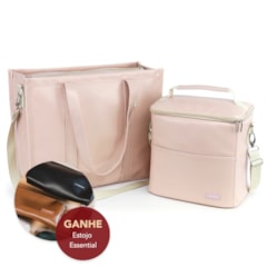 Kit Bolsa Tote Pro com Alça + Térmica Move Grande Nude