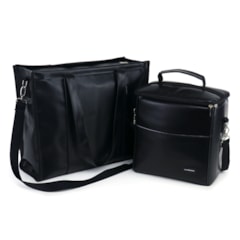 Kit Bolsa Tote Pro com Alça + Térmica Move Grande Preta