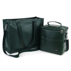 Kit Bolsa Tote Pro com Alça + Térmica Move Grande Verde Oliva