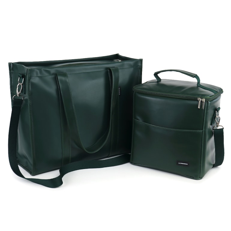 Kit Bolsa Tote Pro com Alça + Térmica Move Grande Verde Oliva