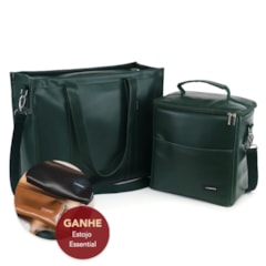Kit Bolsa Tote Pro com Alça + Térmica Move Grande Verde Oliva