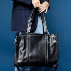 Kit Bolsa Tote Pro com Alça + Térmica Move Média Preta