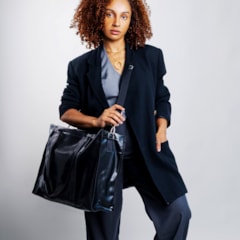 Kit Bolsa Tote Pro com Alça + Térmica Move Mini Preta