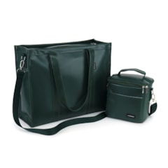 Kit Bolsa Tote Pro com Alça + Térmica Move Mini Verde Oliva