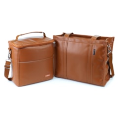 Kit Bolsa Tote Pro Midi com Alça + Térmica Move Grande Caramelo